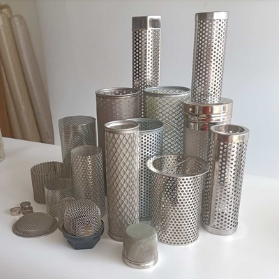 Çeşitli Şekil Boyutlarında 0.1mm ila 6mm Paslanmaz Çelik Ekstruder Ekran Mesh